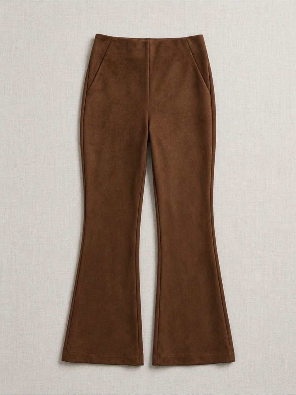 Elegant Tan Flare Pants for Women